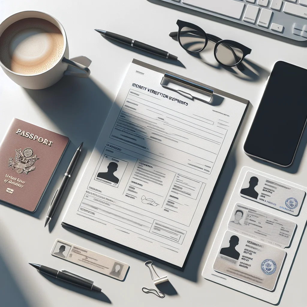 Documentos necessários para verificação de identidade